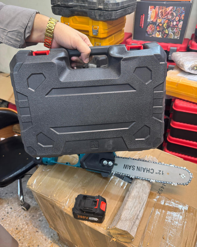 Amazon lot Rechargeable 298v 12inch chainsaw with double battery