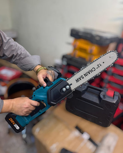 Amazon lot Rechargeable 298v 12inch chainsaw with double battery