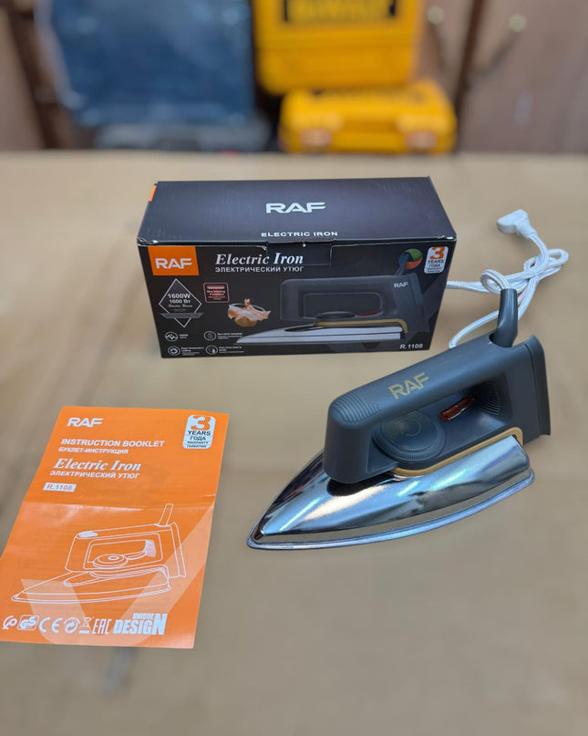 Russia RAF light weight dry iron