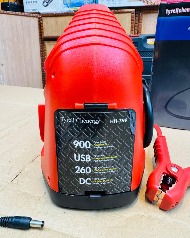 Brazilian 4 in 1 jump starter & tire inflator with power bank