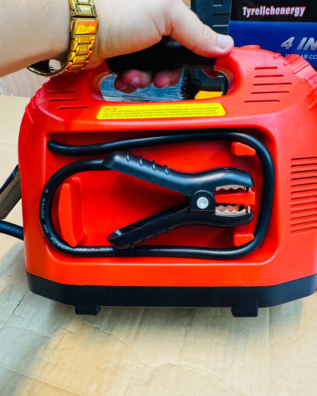 Brazilian 4 in 1 jump starter & tire inflator with power bank