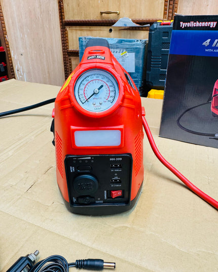 Brazilian 4 in 1 jump starter & tire inflator with power bank