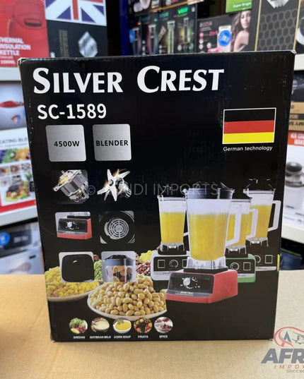 German Lot Imported 2L Powerful silver crest  2-in-1 Blender