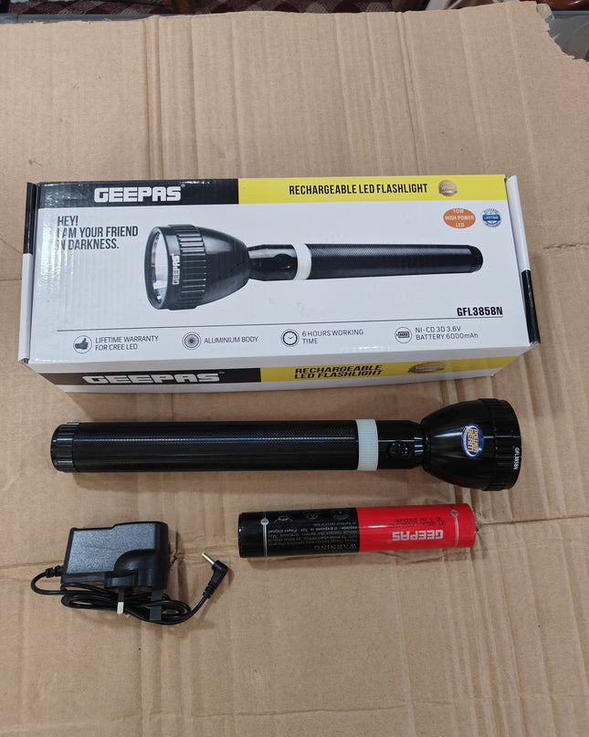 Geepas 3858 Flashlight torch Original Product + 2-Year Local Warranty
