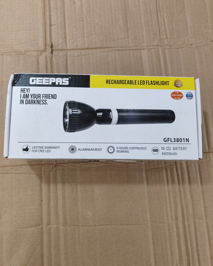 Geepas 3801 Flashlight torch Original Product + 2-Year Local Warranty