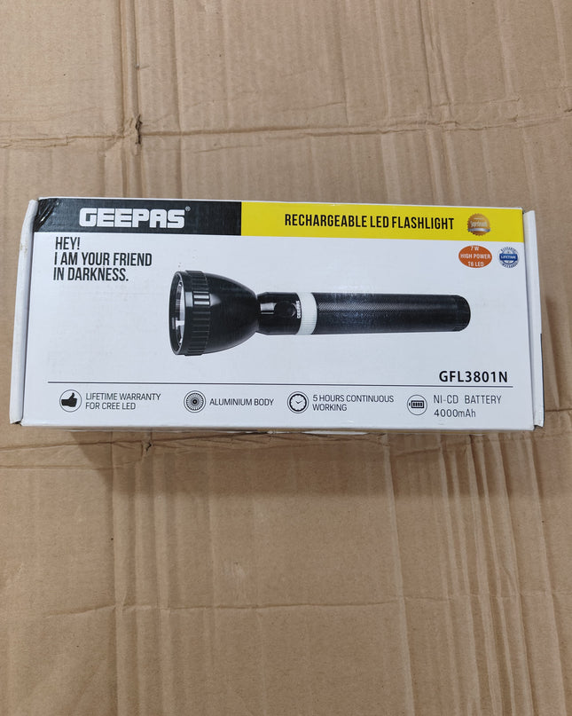 Geepas 3801 Flashlight torch Original Product + 2-Year Local Warranty