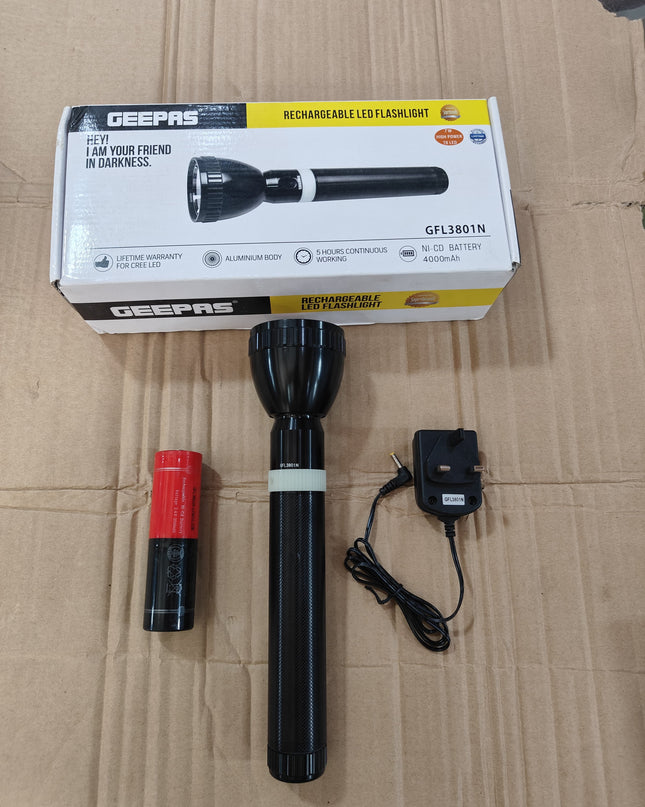 Geepas 3801 Flashlight torch Original Product + 2-Year Local Warranty
