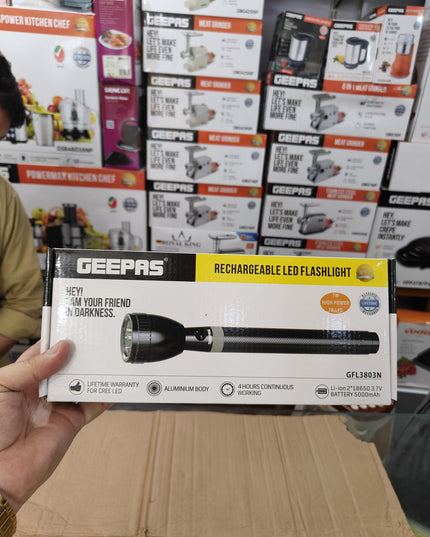 Geepas 3858 Flashlight torch Original Product + 2-Year Local Warranty