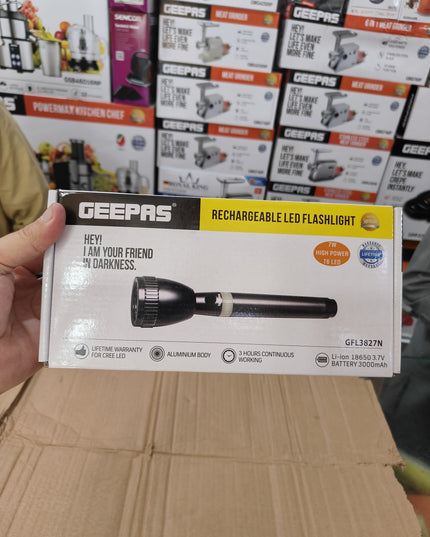 Geepas 3827 Flashlight torch Original Product + 2-Year Local Warranty