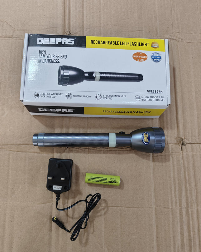 Geepas 3827 Flashlight torch Original Product + 2-Year Local Warranty