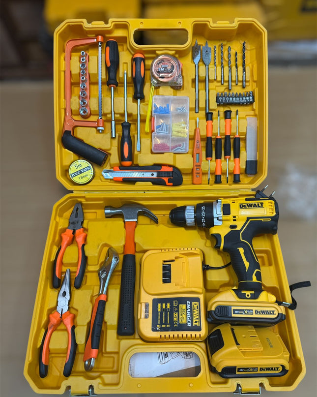 Dewalt 117 pcs 48v drill machine set