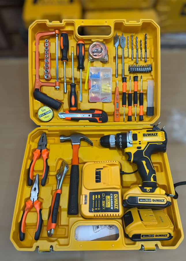 Dewalt 117 pcs 48v drill machine set