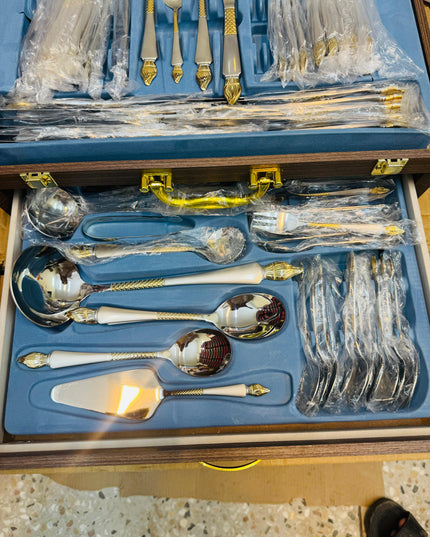 KDK 72pcs Luxury Stainless Steel Cutlery Set with Gift Box