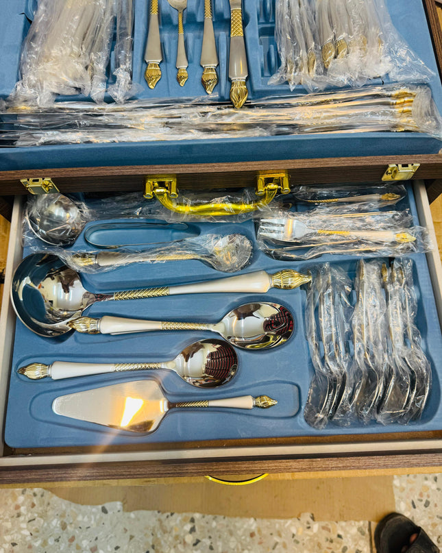 KDK 72pcs Luxury Stainless Steel Cutlery Set with Gift Box