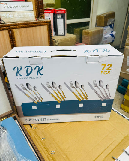 KDK 72pcs Luxury Stainless Steel Cutlery Set with Gift Box