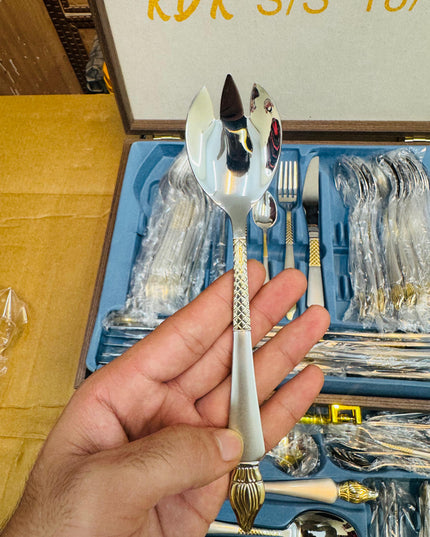 KDK 72pcs Luxury Stainless Steel Cutlery Set with Gift Box