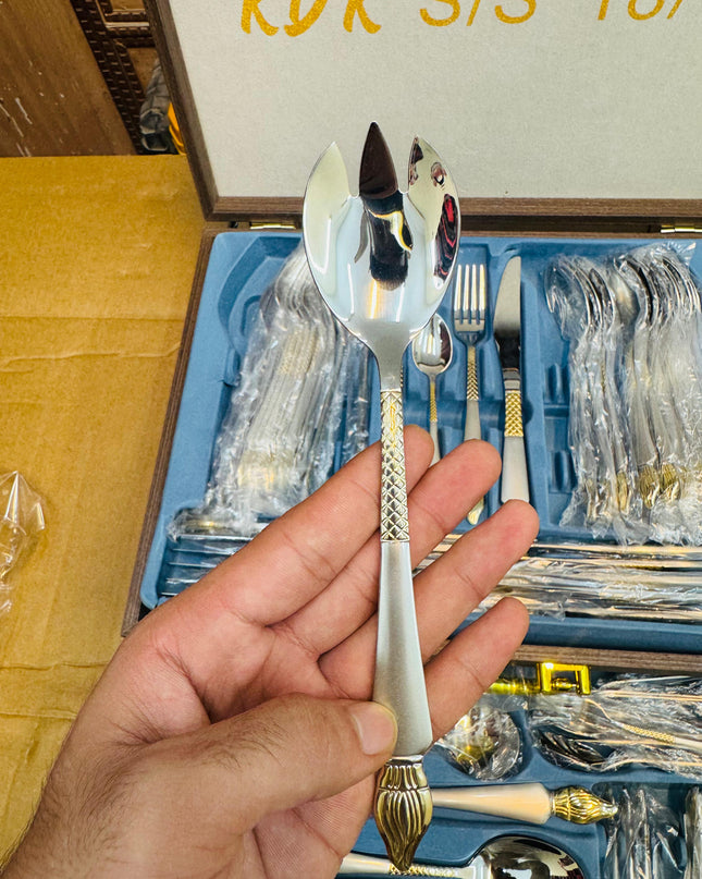KDK 72pcs Luxury Stainless Steel Cutlery Set with Gift Box
