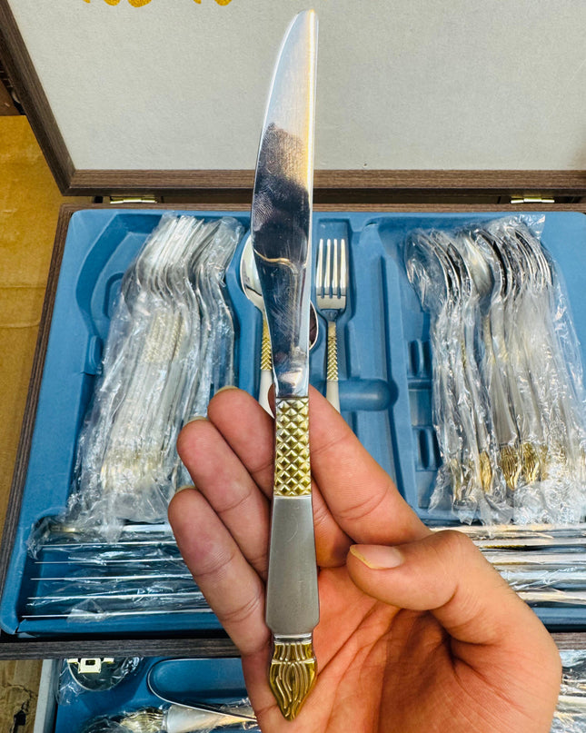 KDK 72pcs Luxury Stainless Steel Cutlery Set with Gift Box