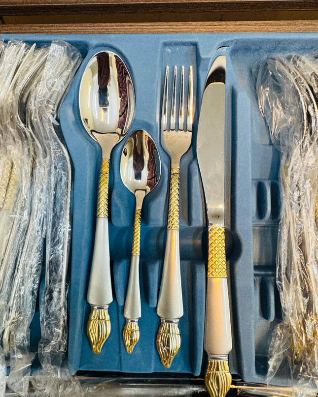 KDK 72pcs Luxury Stainless Steel Cutlery Set with Gift Box