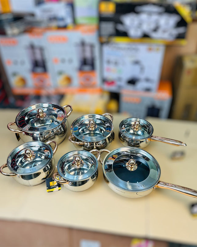 kaisa villa 12PCS stainless steel cookware set ( switzerland )