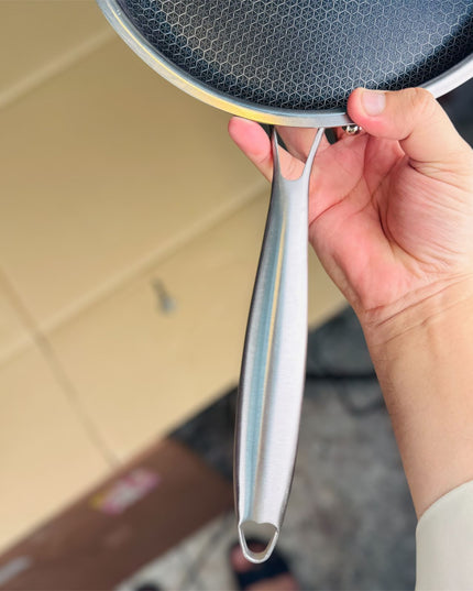honeycomb lesser flat fry pan