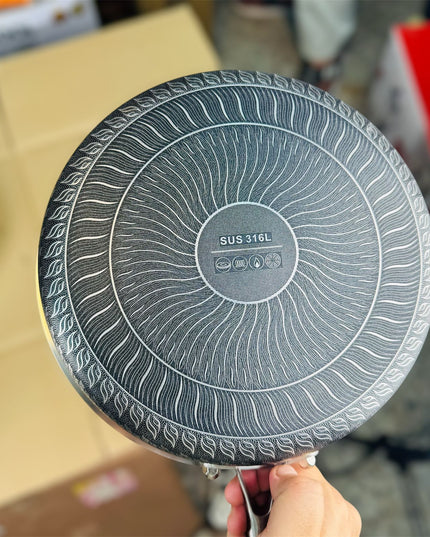 honeycomb lesser flat fry pan