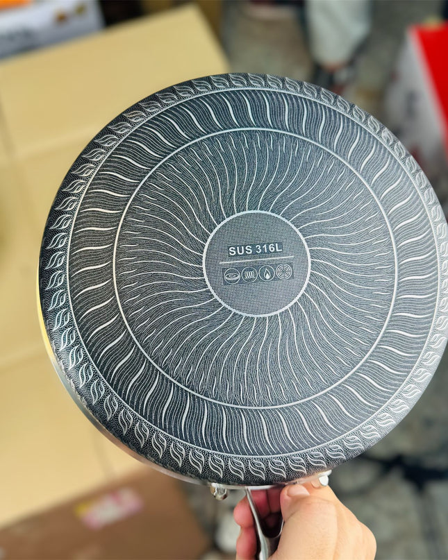honeycomb lesser flat fry pan