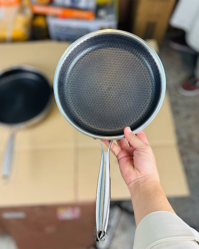 honeycomb lesser flat fry pan
