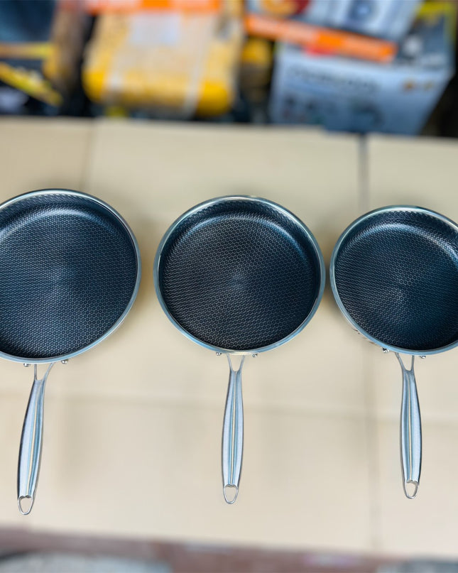 honeycomb lesser flat fry pan