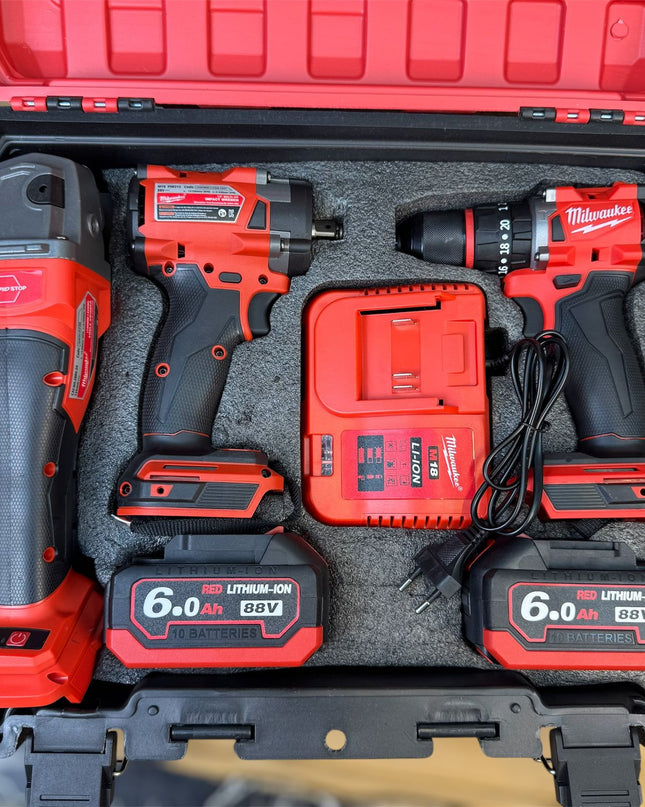 Milwaukee 3 in 1 toolbox set
