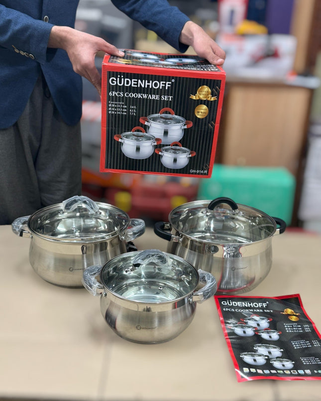 lot imported 6 pieces cookware set