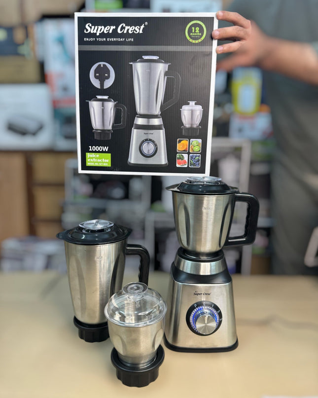 Germany super crest 3 in 1 stainless steel blender