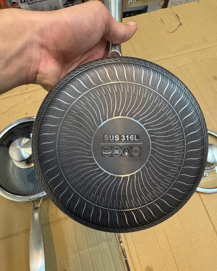 Honeycomb lesser coating sauce pan