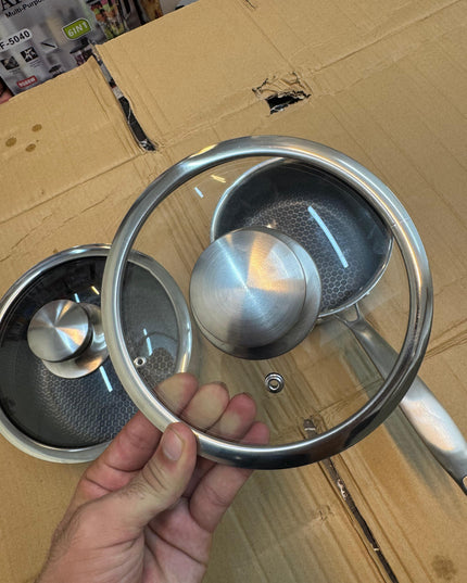 Honeycomb lesser coating sauce pan