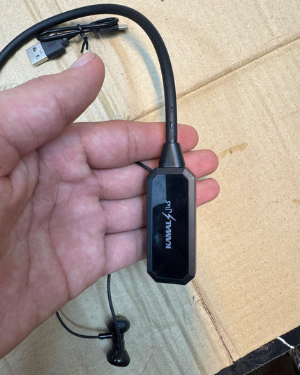 Wireless Sports Neckband Changer Compatible with Android/iOS (Black)