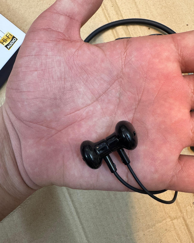 Wireless Sports Neckband Changer Compatible with Android/iOS (Black)