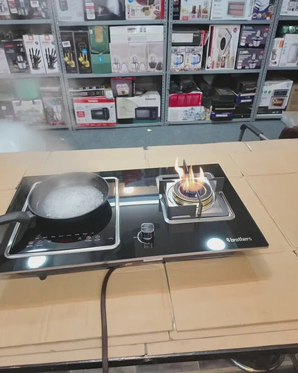 2-in-1 Gass & Induction Cooker - Lot Imported