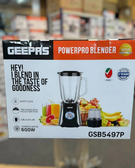 Geepas PowerPro Blender || Original Product + 2-Year Local Warranty