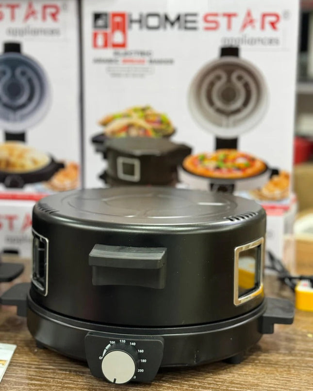 Arabic Roti Maker & pizza 🍕 With Adjustable Temperature Knob, Supports Pizza & Pancake, Ck2450