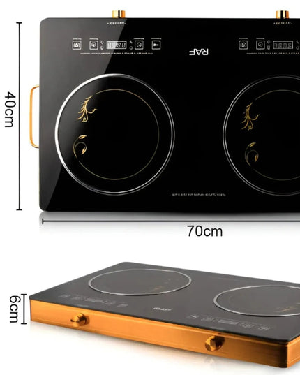 RAF Electric & solar Infrared Cooker R.8808 Double Burner 7000 Watts