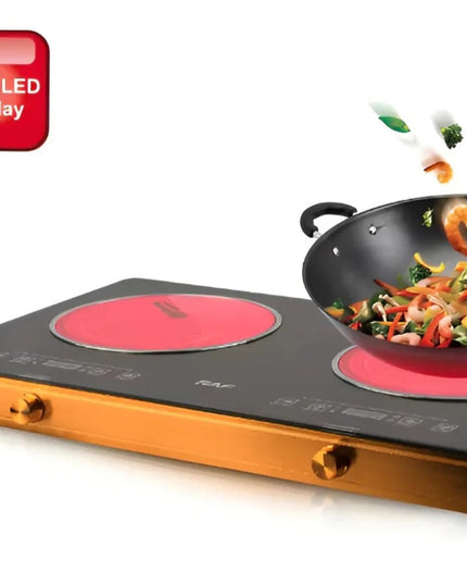 RAF Electric & solar Infrared Cooker R.8808 Double Burner 7000 Watts