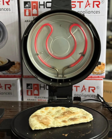 Arabic Roti Maker & pizza 🍕 With Adjustable Temperature Knob, Supports Pizza & Pancake, Ck2450
