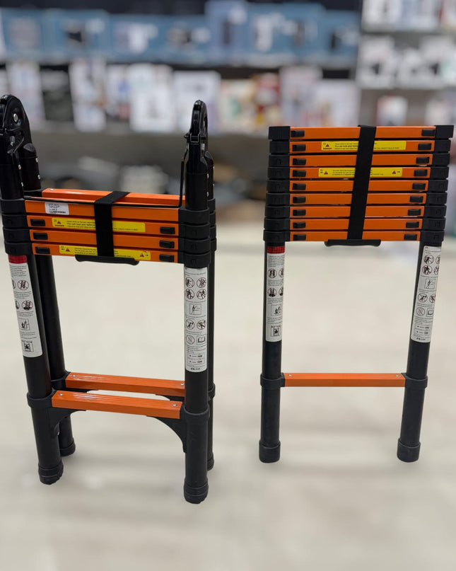 Black Telescopic Foldable Aluminum Ladders