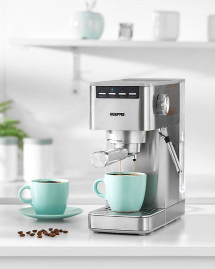 GEEPAS 1450W Espresso & cappuccino Coffee Machine-1415