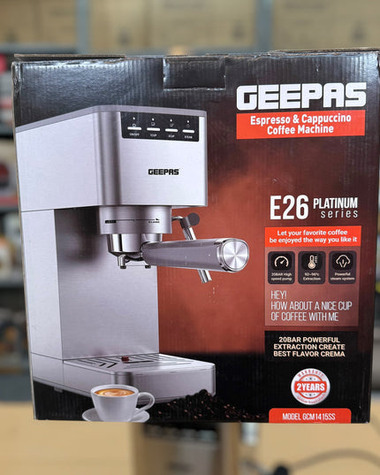 GEEPAS 1450W Espresso & cappuccino Coffee Machine-1415