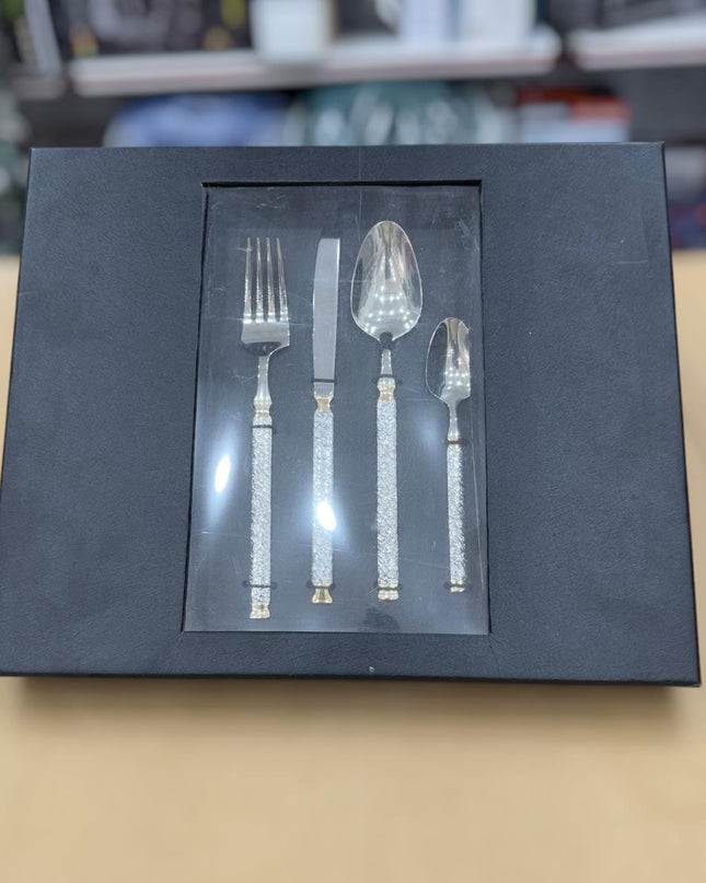 36pcs Elegant Stainless Steel Cutlery Set-Zah