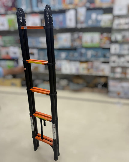 Black Telescopic Foldable Aluminum Ladders