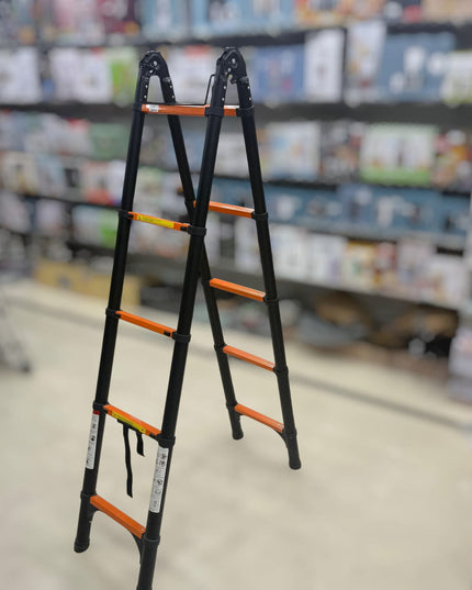Black Telescopic Foldable Aluminum Ladders