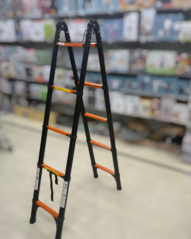 Black Telescopic Foldable Aluminum Ladders