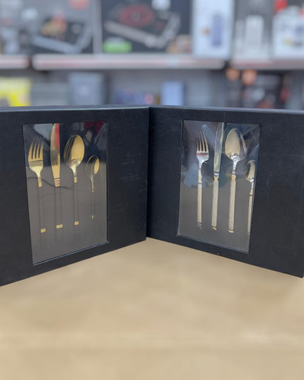 36pcs Elegant Stainless Steel Cutlery Set-Zah